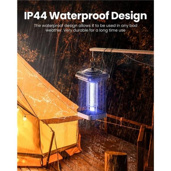 Bug Zapper Outdoor, 4000V 18W Mosquito Zapper Outdoor with 5ft Power Cord - Picture 5 of 6